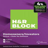 H&R Block Tax Software Deluxe + State 2019 + 4% Refund Bonus Offer